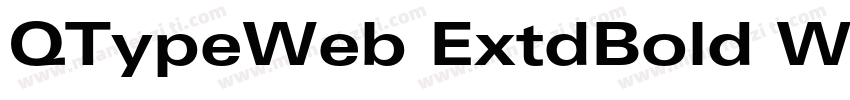 QTypeWeb ExtdBold W03 Regular字体转换